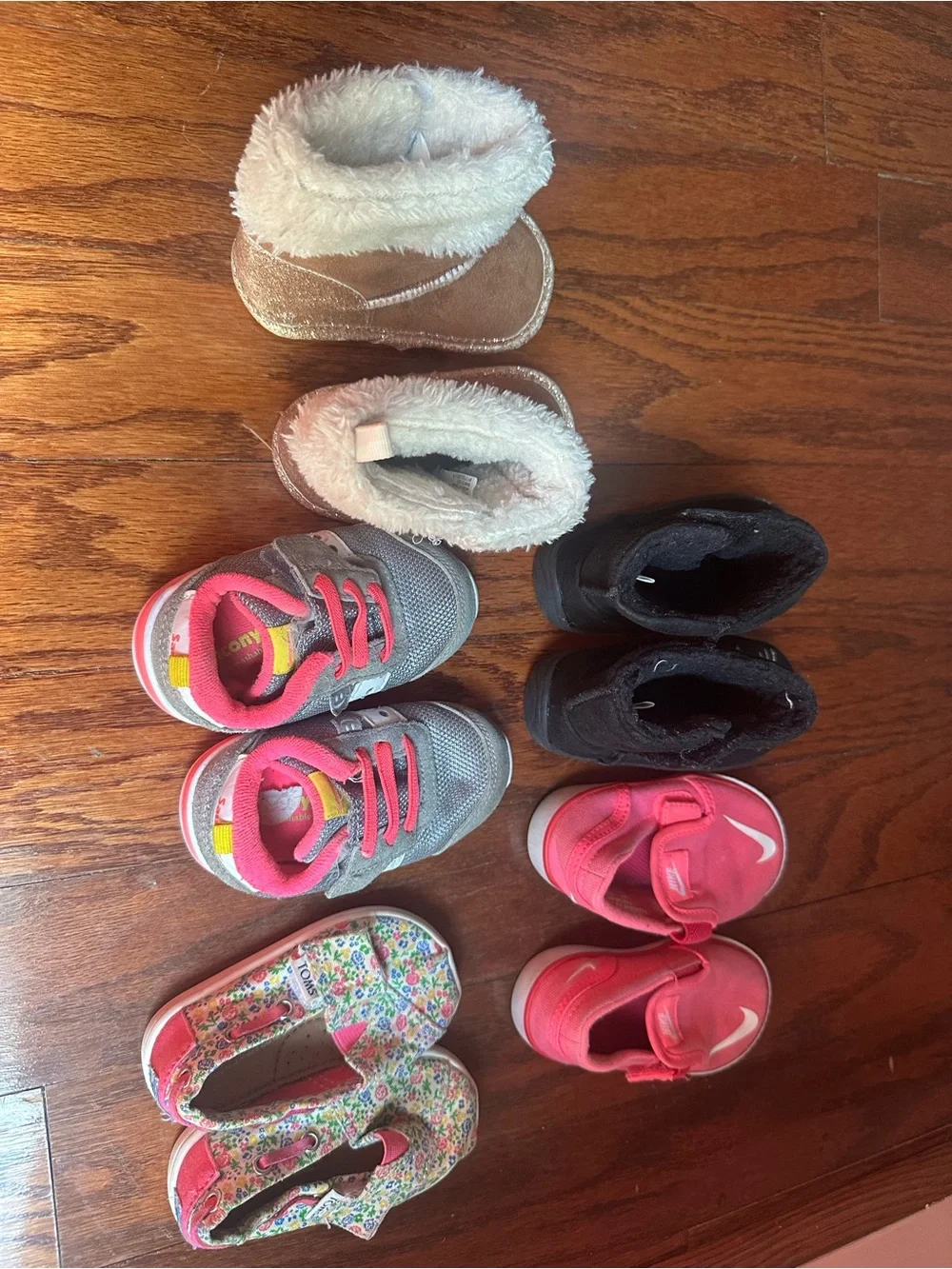 Nike, Bebe, Toms, Saucony & Wondernations Girls Variety Shoes from size 3-12mos
